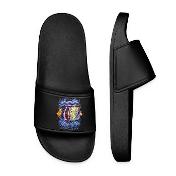 Poisson - Claquettes Femme - noir - Devant