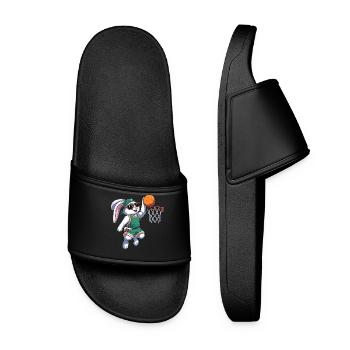 Panier Lapin Pâques - Claquettes Femme - noir - Devant