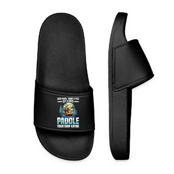 Aimez beaucoup, faites confiance à quelques-uns, mais pagayez le vôtre - Claquettes Femme - noir - Devant