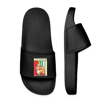 Mamabara Mother Capybara - Women’s Pool Sliders - black - Front