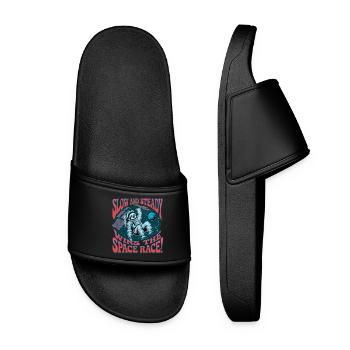 Slowly and steadily, the space race wins - Women’s Pool Sliders - black - Front