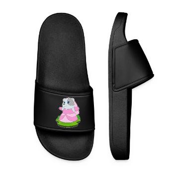 Hamster Bridal Veil Wedding - Women’s Pool Sliders - black - Front