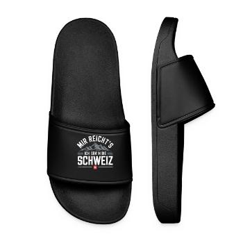 Switzerland Greetings Bernese German Swiss flag Swiss flag Swiss - Women’s Pool Sliders - black - Front