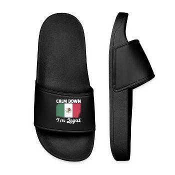 Mexico Souvenir - Cool North America Travel - Women’s Pool Sliders - black - Front