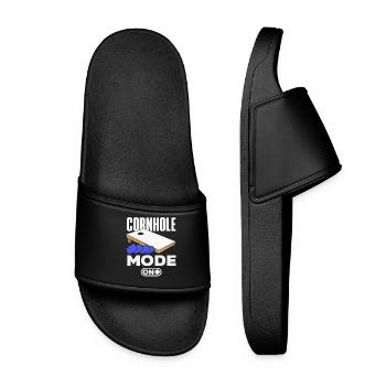 Cornhole Player Mode On Switch - Women’s Pool Sliders - black - Front