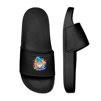 Colorful Rainbow Dwarf - Women’s Pool Sliders - black - Front