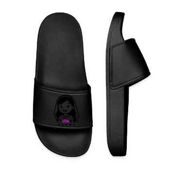 Bande dessinée de mariée - Claquettes Femme - noir - Devant