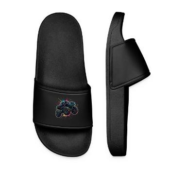 Monster Truck Couleurs néon - Claquettes Femme - noir - Devant
