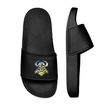 Squelette viking - Claquettes Femme - noir - Devant