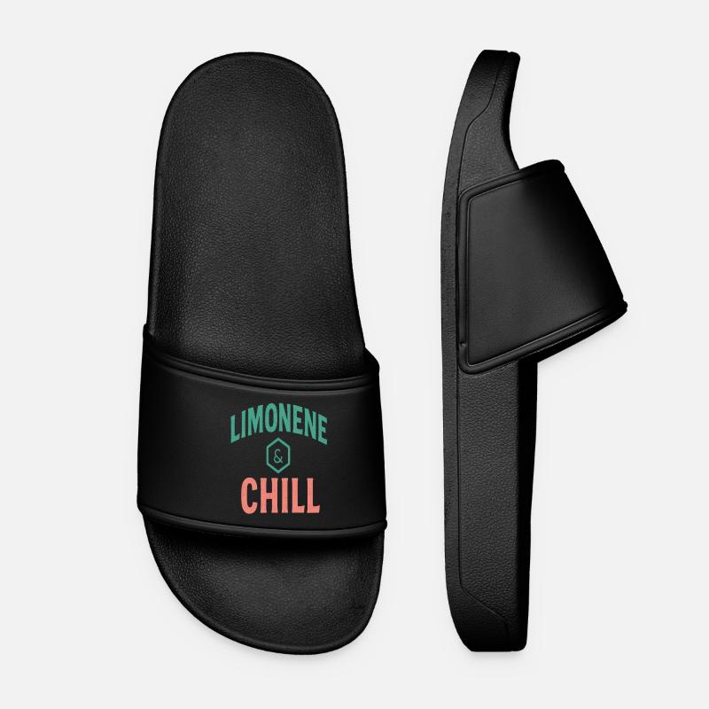 Limonene & Chill Citrus Vibes - Women’s Pool Sliders - black