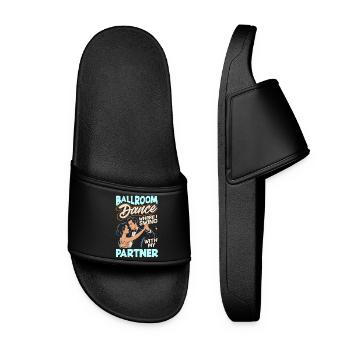 Ballroom Dancing Dance Partner Outfit Dancer Dancing - Women’s Pool Sliders - black - Front