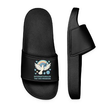 The Dove of Peace - Women’s Pool Sliders - black - Front