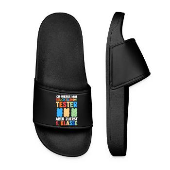 Daycare Leavers First Grade School Enrollment Schoolchild - Women’s Pool Sliders - black - Front