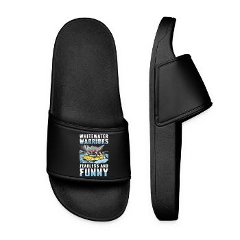 Whitewater Warriors: Fearless and Fun Rafting - Women’s Pool Sliders - black - Front