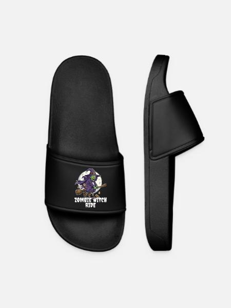 ZOMBIE WITCH RIDE - ZOMBIE HALLOWEEN - Women’s Pool Sliders - black