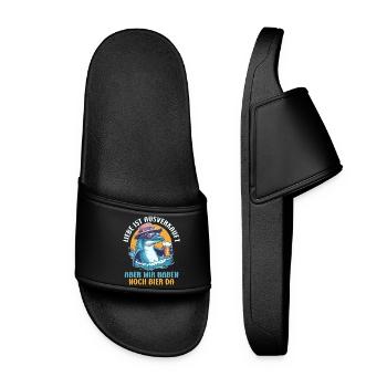 Malle LOVE IS SOLD OUT BEER STILL THERE - Women’s Pool Sliders - black - Front