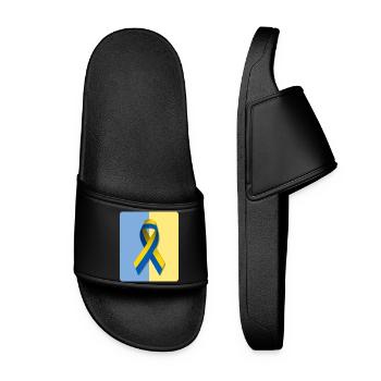 Peace for Ukraine - Women’s Pool Sliders - black - Front