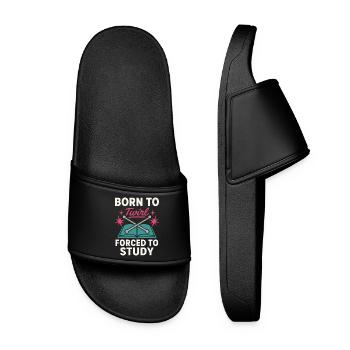 Baton Twirler Majorette Captain Squad Club - Women’s Pool Sliders - black - Front
