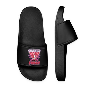Certified furry - Women’s Pool Sliders - black - Front