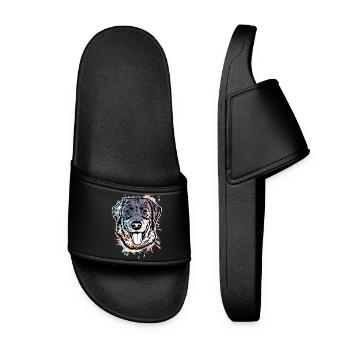 Labrador Retriever - Women’s Pool Sliders - black - Front