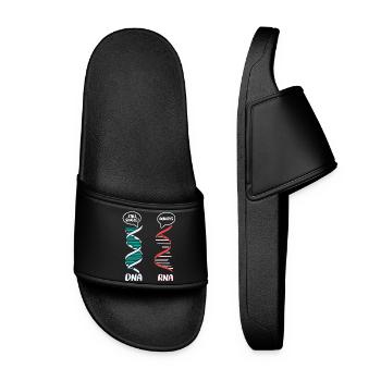 Biology Teacher Biologist Microbiology Biologist - Women’s Pool Sliders - black - Front
