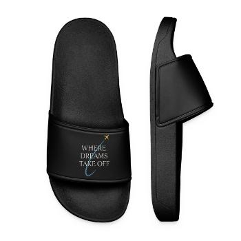 Flight Instructor Cfi Pilot Aviation Instructor - Women’s Pool Sliders - black - Front