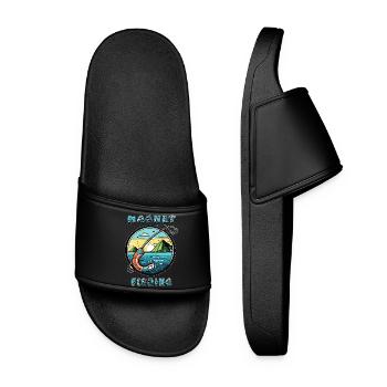MAGNET FISHING - Women’s Pool Sliders - black - Front
