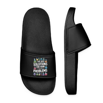 Technicien de laboratoire, j’ai une solution pour le laboratoire médical - Claquettes Femme - noir - Devant