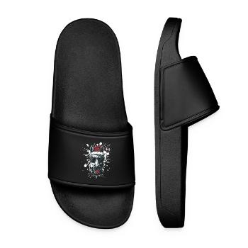 Horse Christmas Funny - Women’s Pool Sliders - black - Front