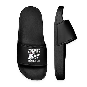 Bonjour chat de glace très mince - Claquettes Femme - noir - Devant