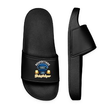 Postman RESPECT MAIL THE POSTMAN FUNNY - Women’s Pool Sliders - black - Front