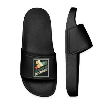 Né dans les Monts Métallifères Rétro - Claquettes Femme - noir - Devant