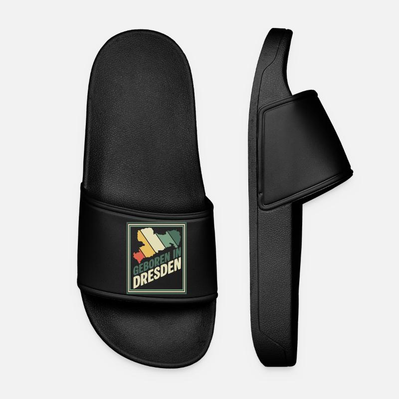Born in Dresden Retro - Women’s Pool Sliders - black