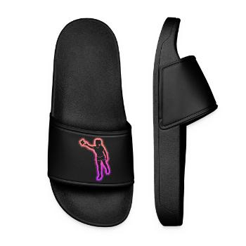 Joueuse de cornhole Enfants Femmes Filles Cornhole - Claquettes Femme - noir - Devant
