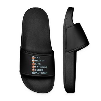 Utah Mighty 5 National Parks Tour - Women’s Pool Sliders - black - Front