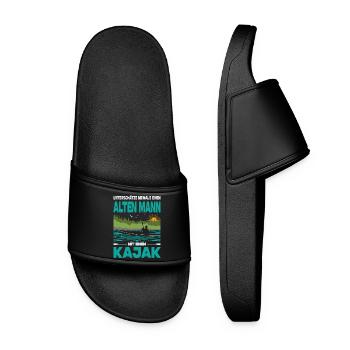 Kayakiste offre des tenues de kayak pour les sports nautiques - Claquettes Femme - noir - Devant