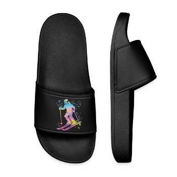 Ski alpin Sports d’hiver Ski nordique - Claquettes Femme - noir - Devant