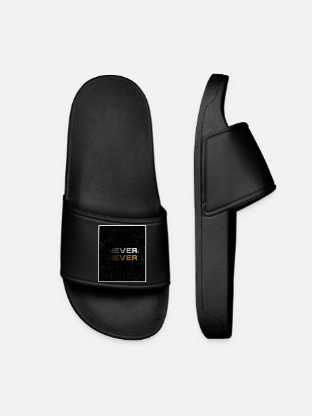 NEVER SAY NEVER – Design minimaliste - Claquettes Femme - noir
