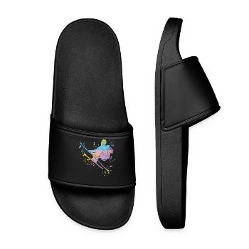 Ski alpin Sports d’hiver Ski nordique - Claquettes Femme - noir - Devant