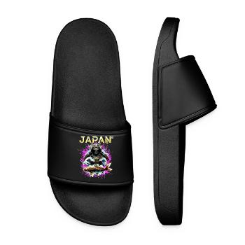 Cyber Samurai – Japan Warrior - Women’s Pool Sliders - black - Front