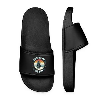 Pêche sur glace - Claquettes Femme - noir - Devant