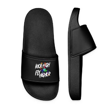 Sepak Takraw - Claquettes Femme - noir - Devant