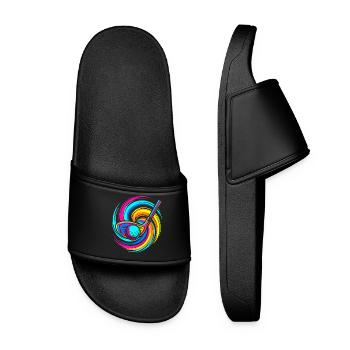golf club - Women’s Pool Sliders - black - Front