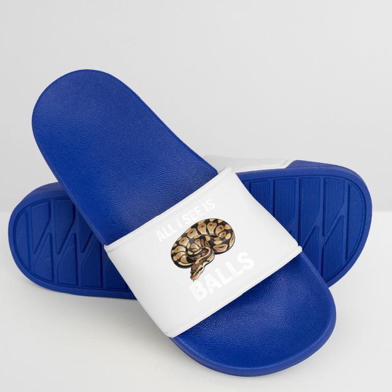 King Python Snakes Lover Terrarium Python Women’s Pool Sliders