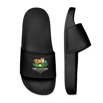 Vétérinaire, vétérinaire, pleurent professionnellement - Claquettes Femme - noir - Devant