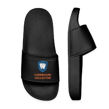 Cardboard Collector Trading Card Collector Booster - Women’s Pool Sliders - black - Front
