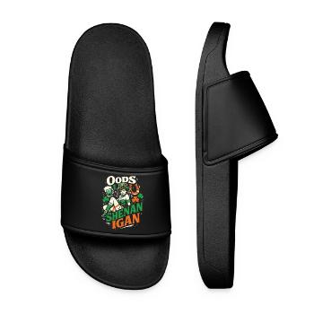 Oups, je fais des bêtises La fille de la Leprechaun St Patrick - Claquettes Femme - noir - Devant