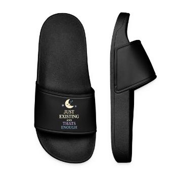 Humour existentiel, nihilisme, humour, - Claquettes Femme - noir - Devant