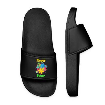 flower power - Women’s Pool Sliders - black - Front