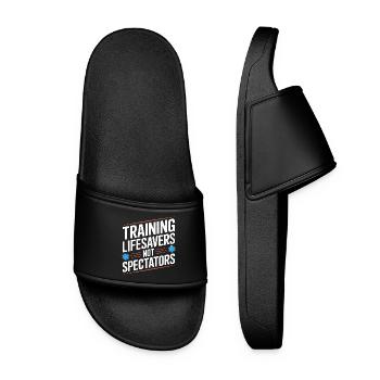 Paramedic Training Lifesavers Emergency Services - Women’s Pool Sliders - black - Front